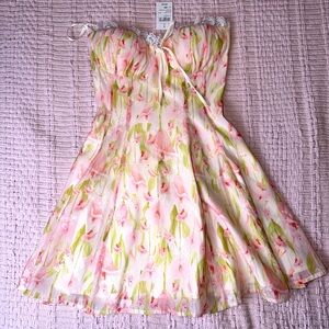 Windsor Pink and Green Floral Easter dress